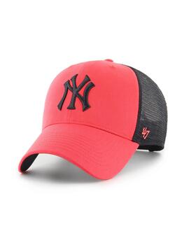 Gorra New York roja con negro
