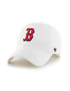 Gorra blanca Red Sox de algodón