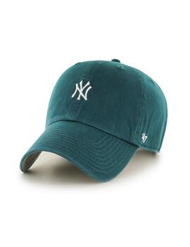 Gorra New York verde botella de algodón blandito