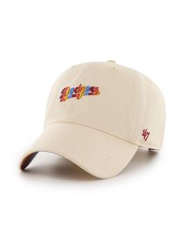 Gorra LGTBI beige de los Dodgers