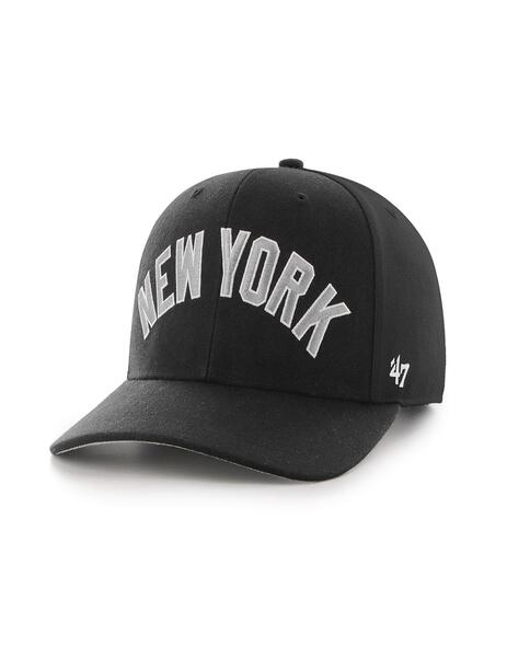 Gorra New York negra con letras bordadas