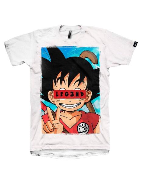 Camiseta Legend Goku blanca