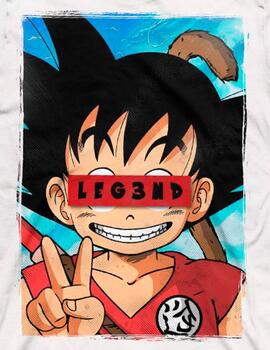 Camiseta Legend Goku blanca