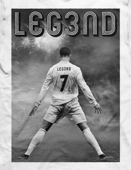 Camiseta Legend de Cristiano Ronaldo blanca