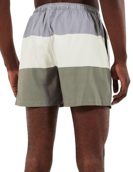 Bañador Ellesse Vespore gris, blanco y khaki