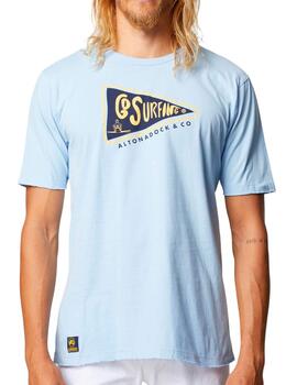 Camiseta Altona Dock Go Surfing azul cielo