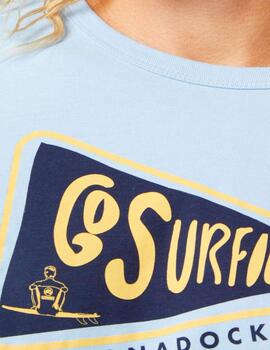 Camiseta Altona Dock Go Surfing azul cielo