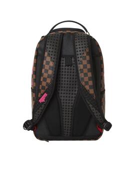 Mochila Sprayground Pink Drip Brown Check DLX