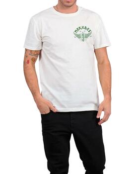 Camiseta Mekkdes de motos blanca para hombre