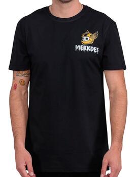 Camiseta Mekkdes negra casco amarillo para hombre