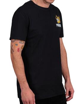 Camiseta Mekkdes negra casco amarillo para hombre