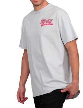 Camiseta Mekkdes de motos gris para hombre