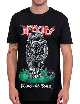Camiseta Mekkdes Fearless Tour negra para hombre