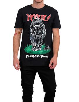 Camiseta Mekkdes Fearless Tour negra para hombre