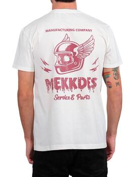 Camiseta Mekkdes Winged Helmet blanca para hombre