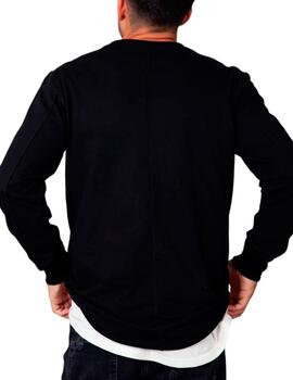 Sudadera Mekkdes negra con parches rockeros