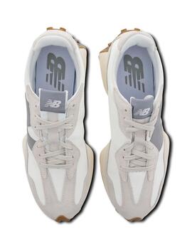 Zapatillas New Balance 327 blancas con gris para chica