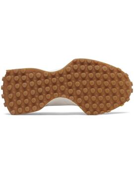 Zapatillas New Balance con suela de tacos blanca y granate