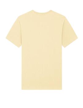 Camiseta Buddy amarilla logo morado