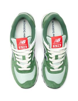 Zapatillas New Balance 574 verdes para chico