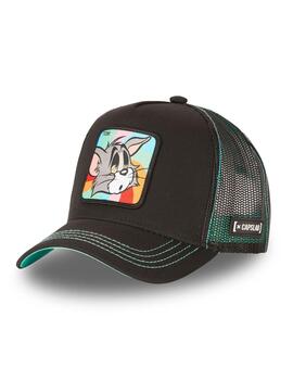 Gorra Capslab negra Tom y Jerry