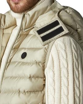 Chaleco plumas Altona Dock beige