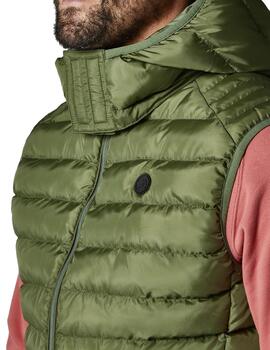 Chaleco plumas Altona Dock verde khaki