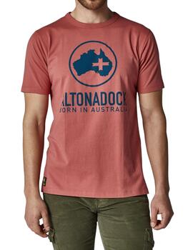 Camiseta Altona Dock Born in Australia naranja