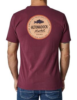 Camiseta Altona Dock Market granate