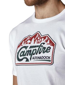 Camiseta Altona Dock Campfire blanca