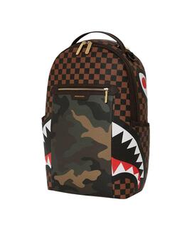 Mochila Sprayground Sip Camo Accent DLXSV marrón