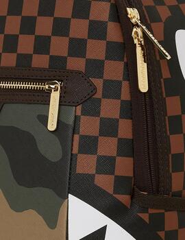 Mochila Sprayground Sip Camo Accent DLXSV marrón