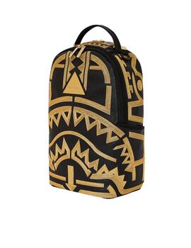 Mochila Sprayground DBD Sandflower negra y dorada