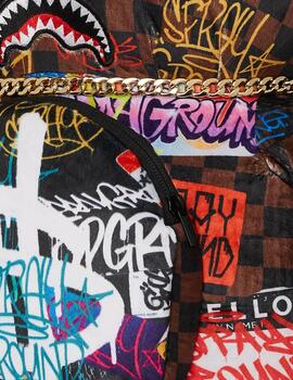 Oso Sprayground Tagged Up Sip marrón