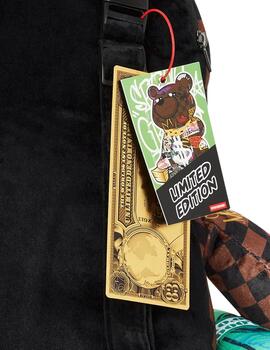 Oso Sprayground Tagged Up Sip marrón