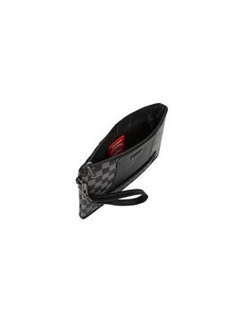 Bolso Sprayground Clutch a cuadros negros