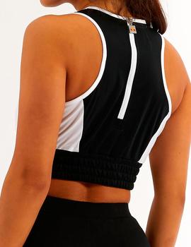 Top Ellesse Ruth Crop Vest negro para mujer