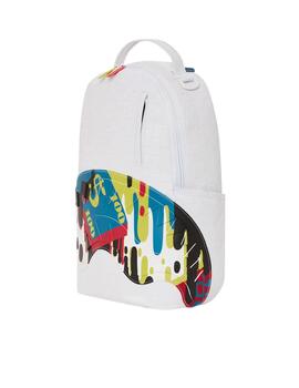 Mochila Sprayground Shark Trip DLX blanca