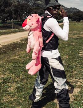 Mochila Pantera rosa Sprayground de peluche