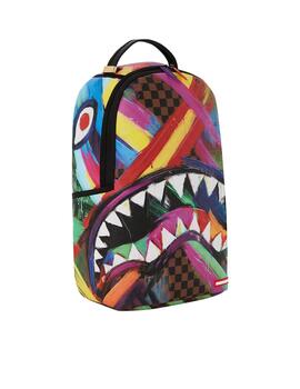 Mochila Sprayground Sharks in Paint marrón