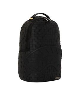 Mochila Sprayground negra Sip Weave DLXSV unisex