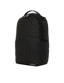 Mochila Sprayground negra Sip Weave DLXSV unisex