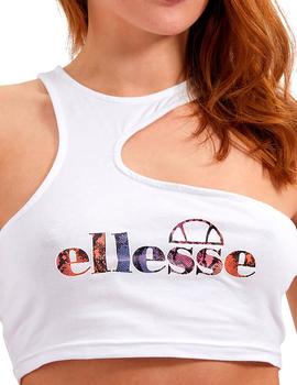 Top Ellesse Pippy Crop Vest blanco para mujer