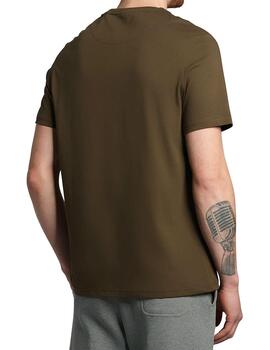 Camiseta Lyle Scott verde oliva para hombre