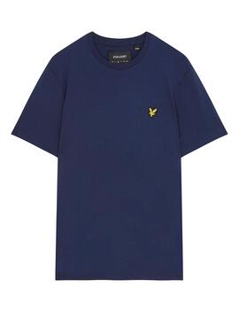Camiseta Lyle Scott azul marino básica para hombre