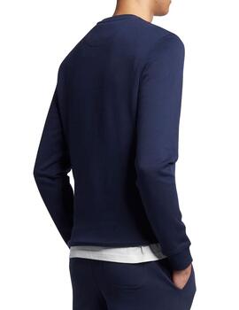 Sudadera Lyle Scott azul marino para hombre