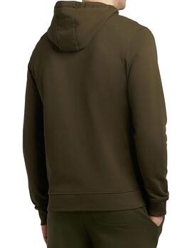 Chaqueta Lyle Scott verde oliva con cremallera para hombre