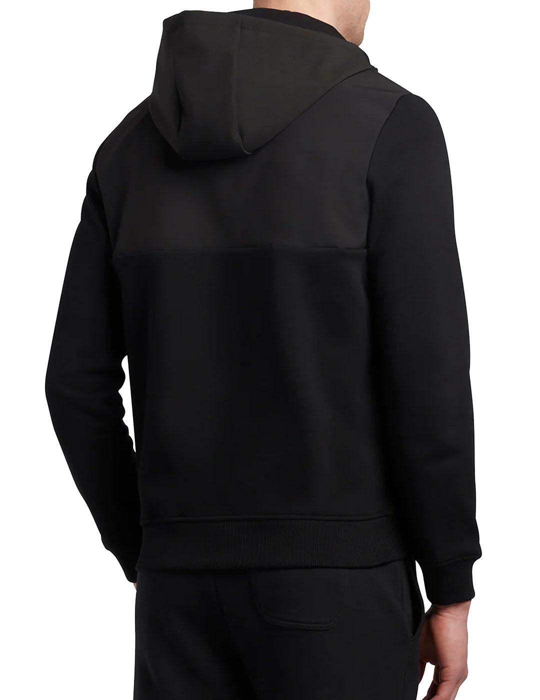 Chaqueta cremallera negra Lyle Scott hombre
