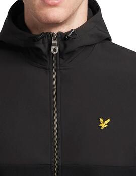 Chaqueta cremallera negra Lyle Scott hombre