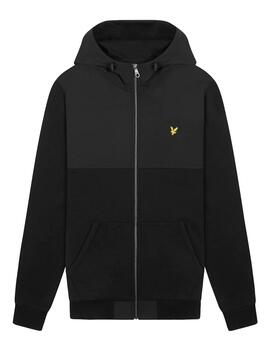 Chaqueta cremallera negra Lyle Scott hombre